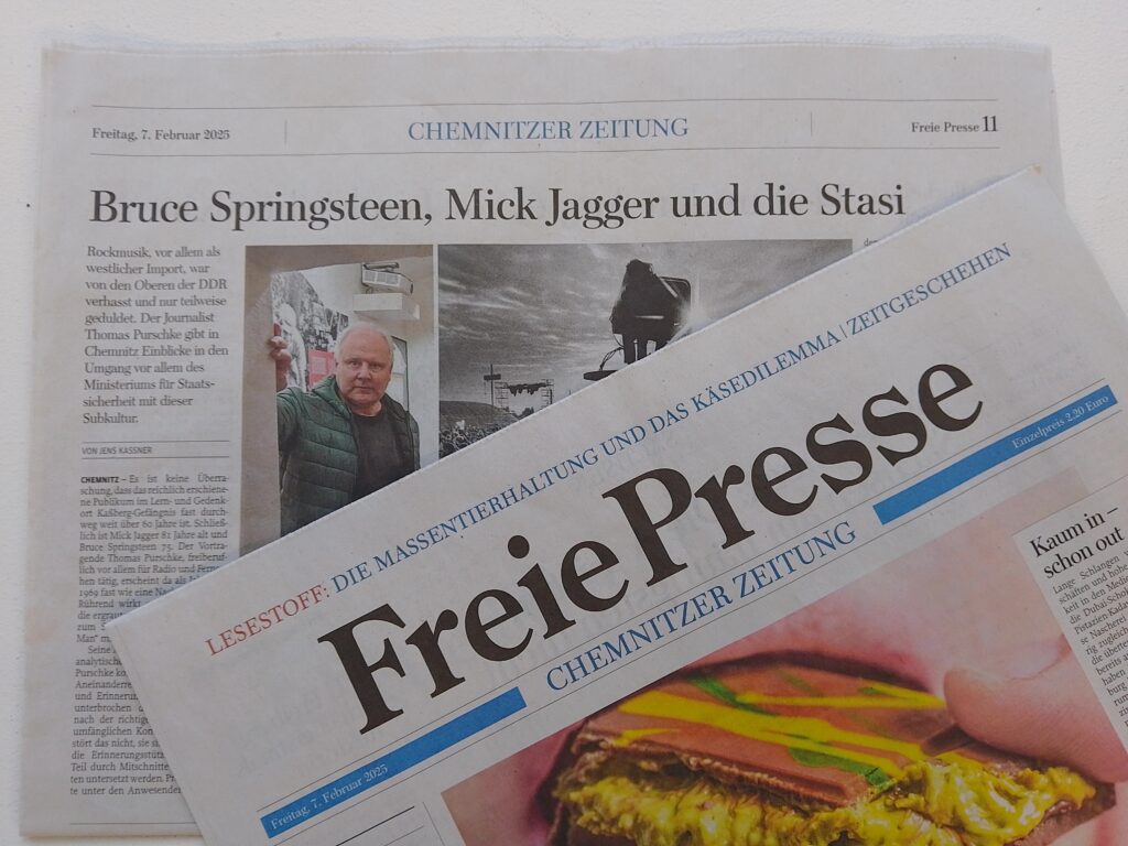 Freie Presse über Thomas Purschke und seinen Vortrag im Lernort